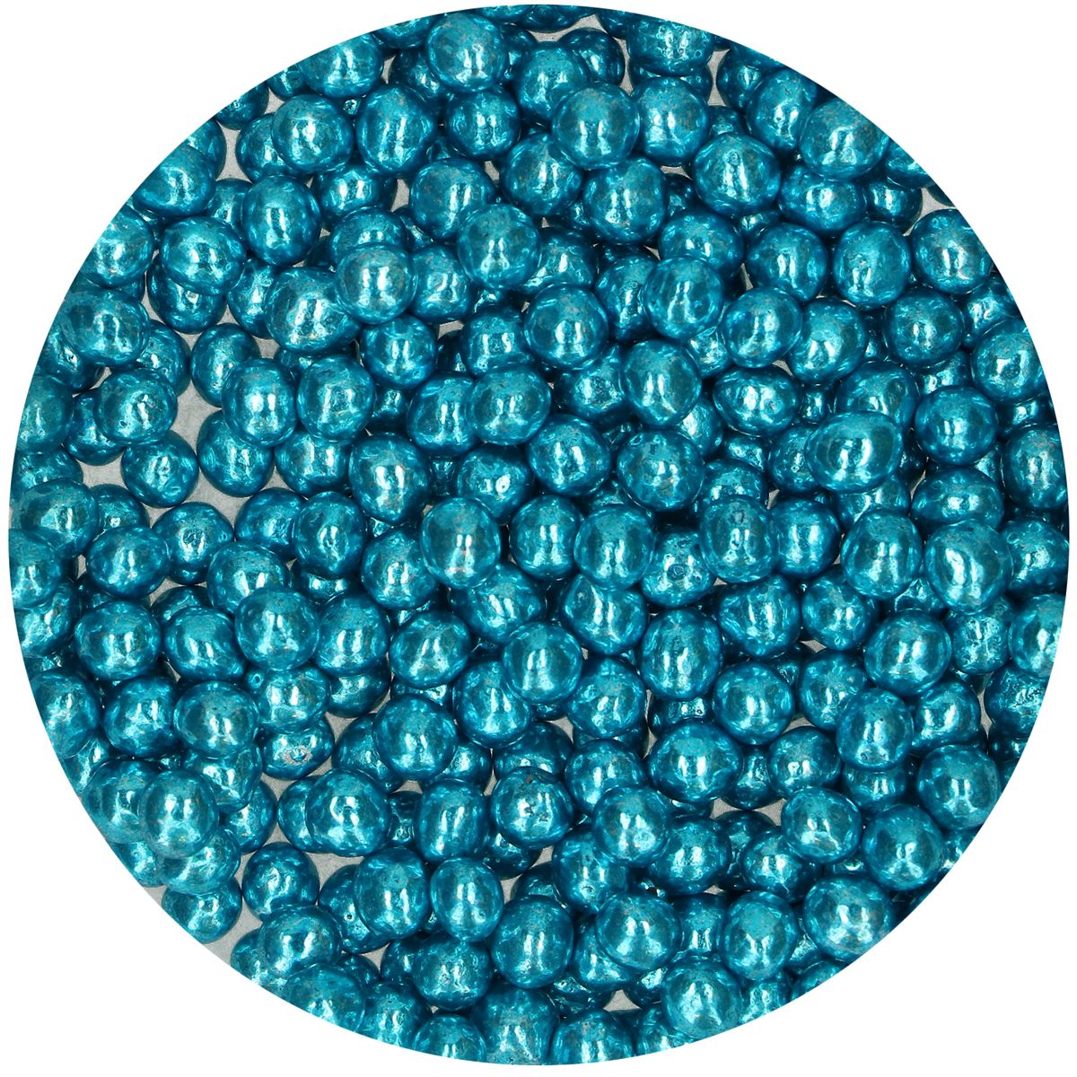 Perles choco crispy bleu metallic 60g