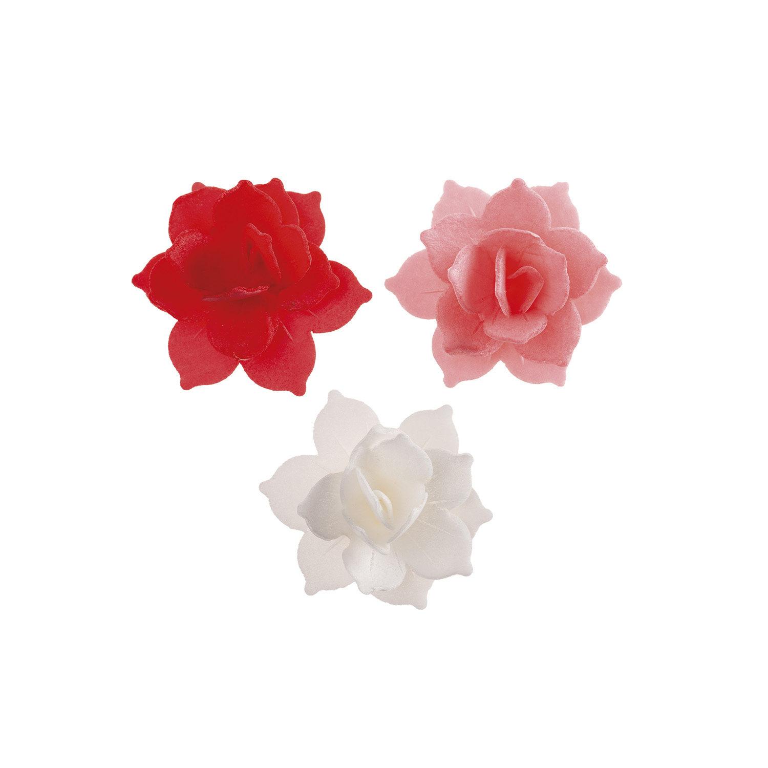 Fleur Ivy en azyme Rouge/rose 4,5cm