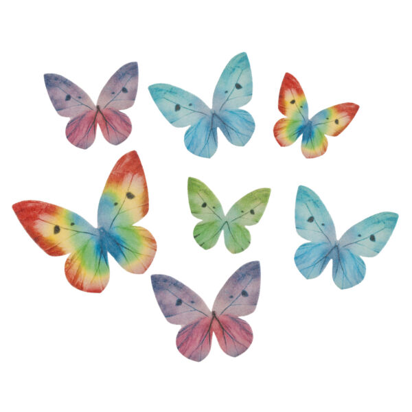 papillon en azyme coloré entre 3 et 6cm