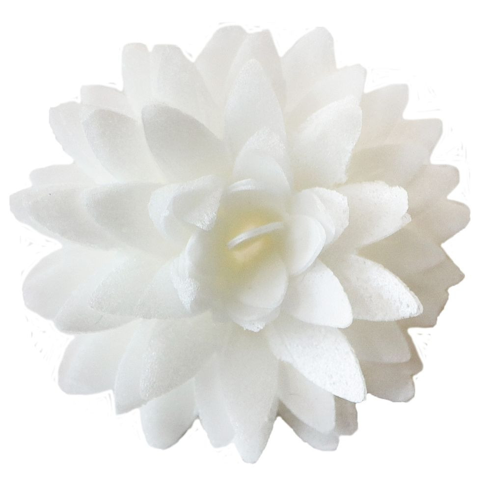5 Dahlias blancs en azyme