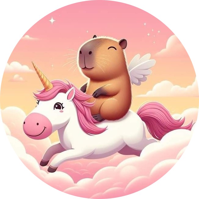 Disque azyme Capybara licorne