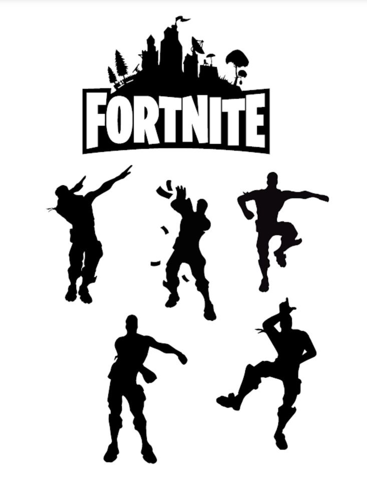 Feuille Azyme Silhouettes Fortnite